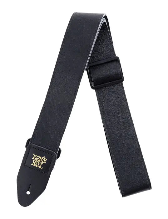 Ernie Ball P04134 2" Tri-Glide Italian Leather Strap - Black
