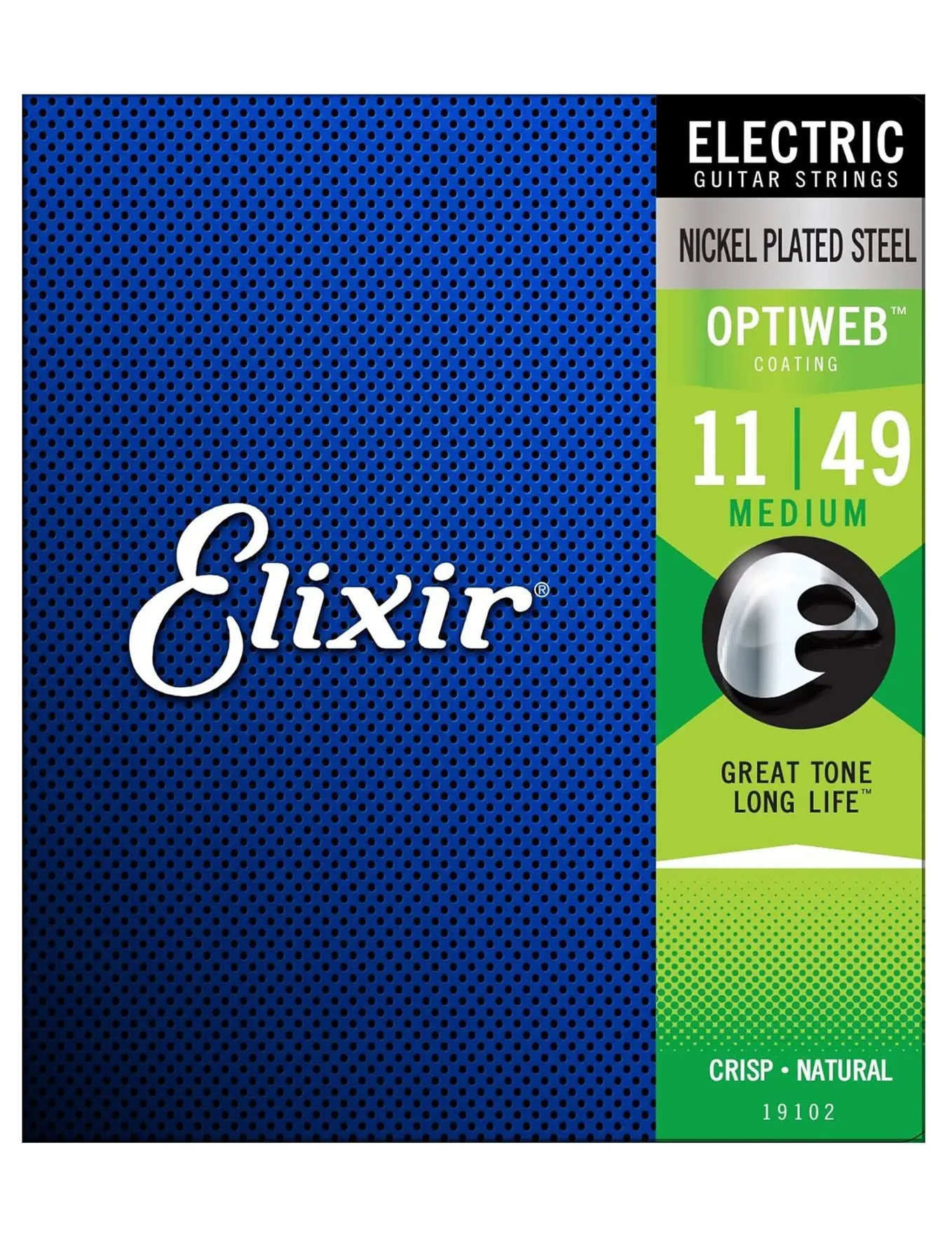 Elixir Electric Guitar Strings 19102 Optiweb Medium - (11-49)