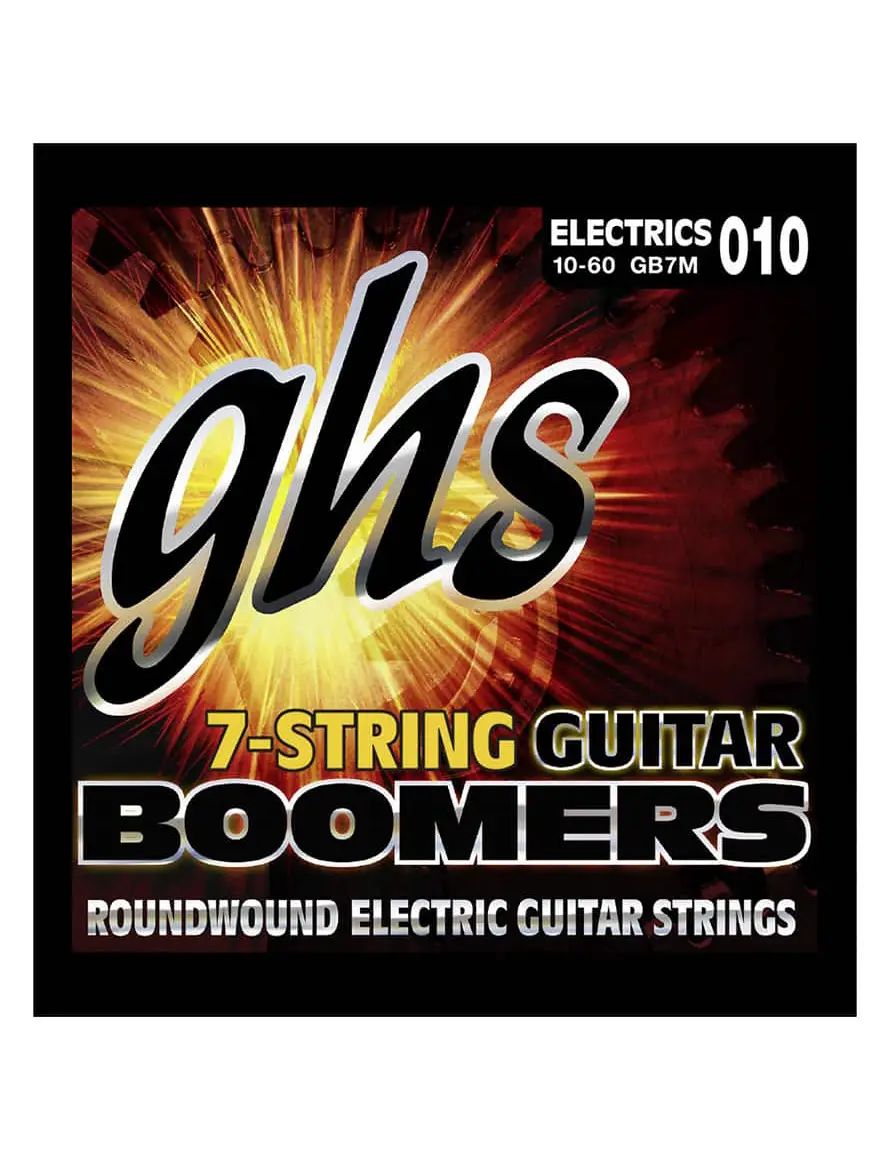 GHS Electric Guitar 7-String Boomers Medium 0.10 - 0.60 Gauge