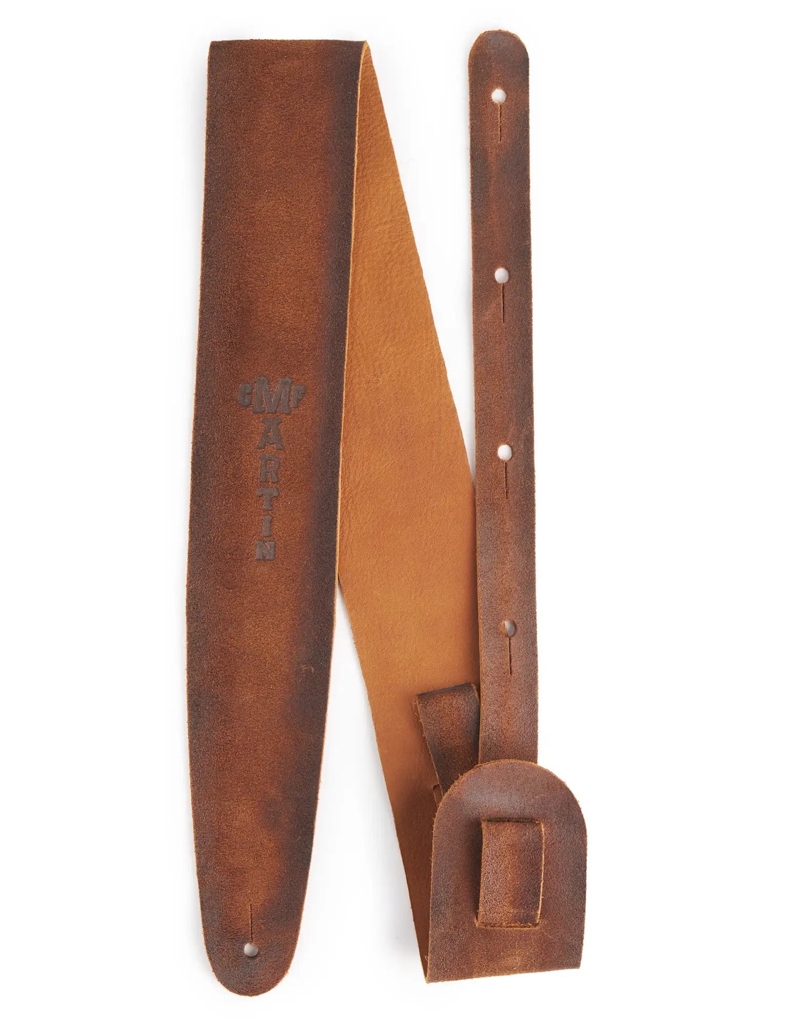 Martin Accessories Reversible Roughout Leather Guitar Strap - StreetMaster Brown
