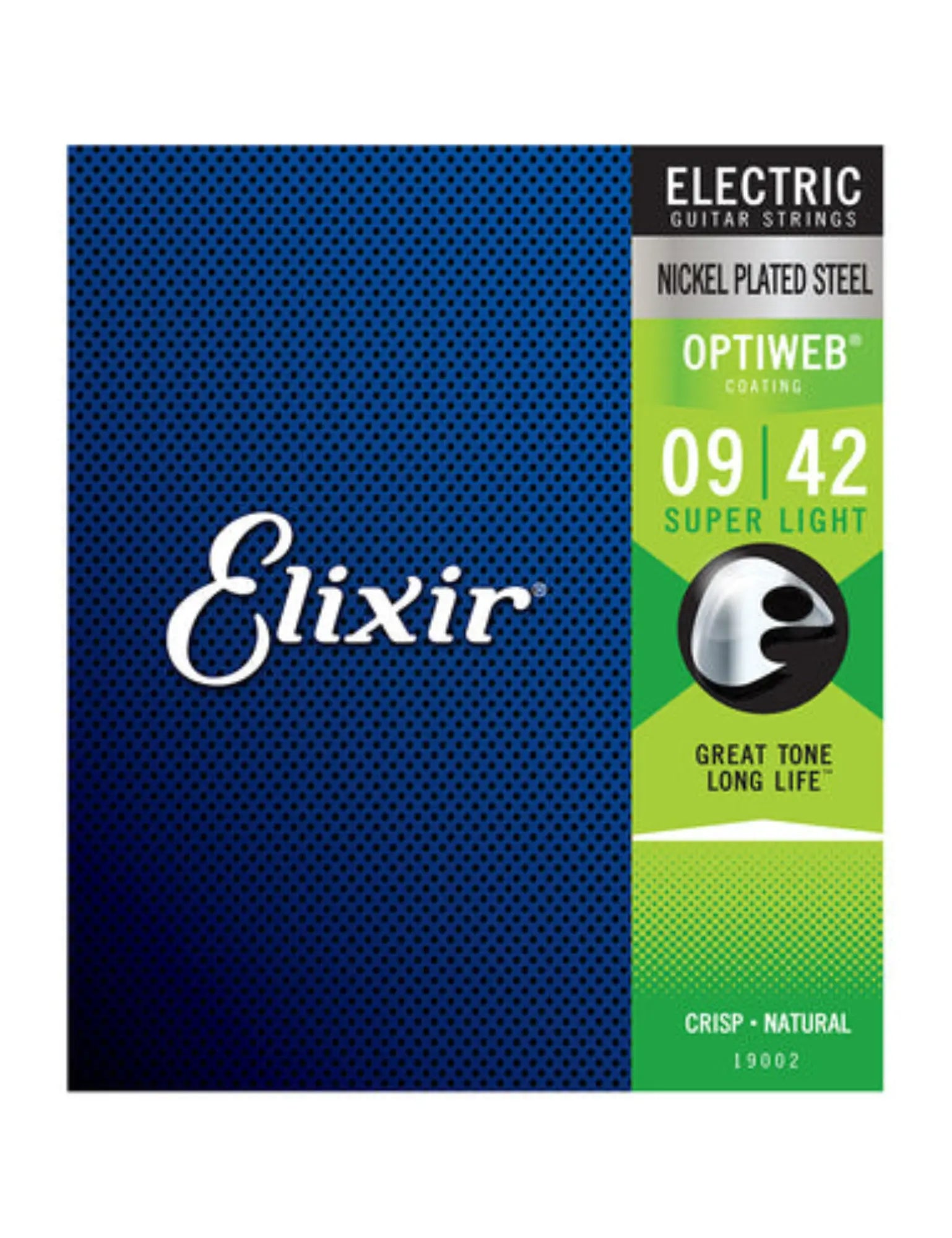 Elixir Strings 19002 Optiweb Electric Guitar Strings Super Light - 09-42 ( 3Pack)