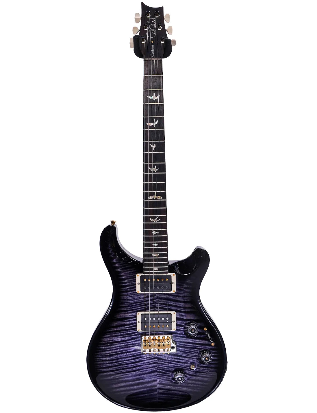 PRS Custom 24 Piezo 10 Top Electric Guitar Purple Mist Wraparound Smokeburst Finish