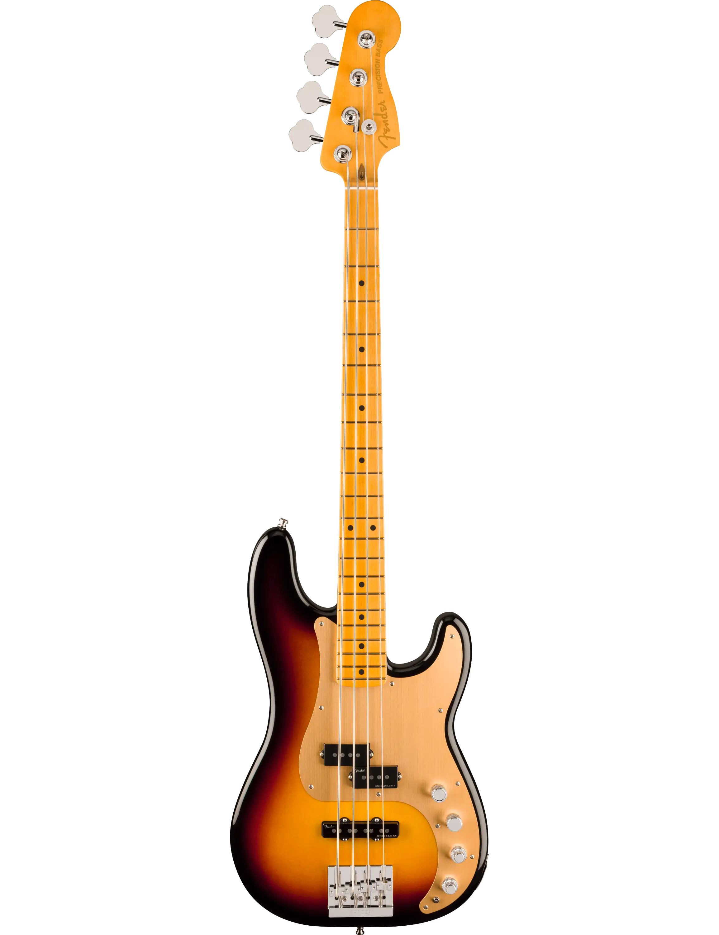 Fender American Ultra II Precision Bass with Ultra Noiseless pickups and HiMass bridge, front view