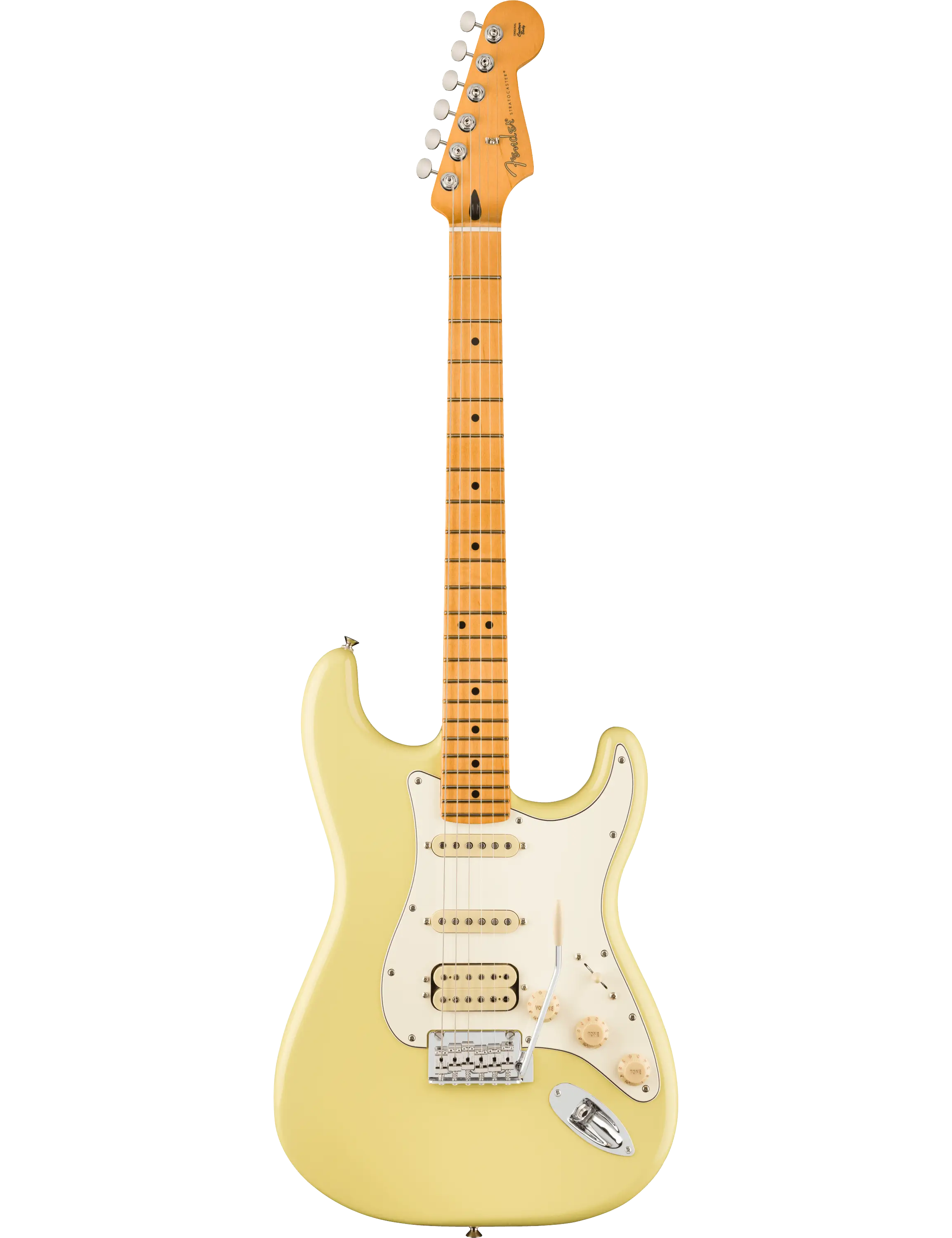 Fender Player II Stratocaster HSS in Hialeah Yellow with modern “C” neck and contoured body