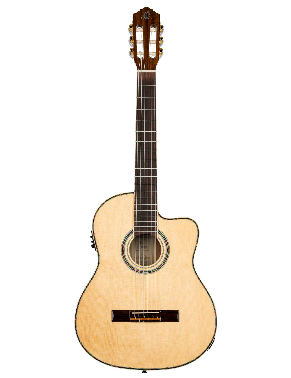 Ortega RCE141NT Nylon String Guitar With Equalizer Natural Finish Deluxe Gig Bag Included