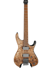 Ibanez Q52PB headless electric guitar in Antique Brown Stained finish, designed for versatility and modern playability.
